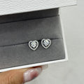 💖 925 Sterling Silver Heart Stud Earrings