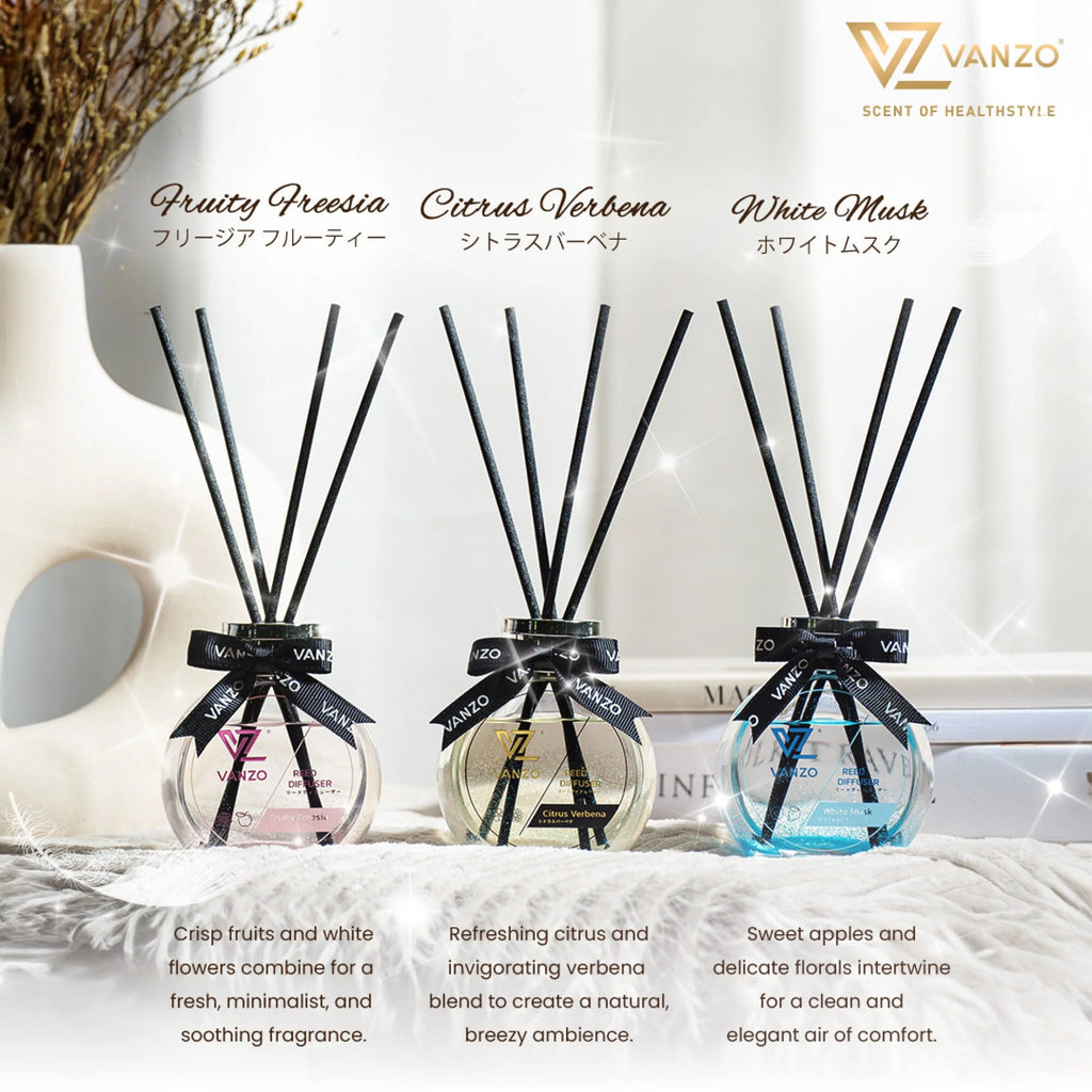 VANZO Reed Diffuser – Citrus Verbena (120ML) 🍋🌿