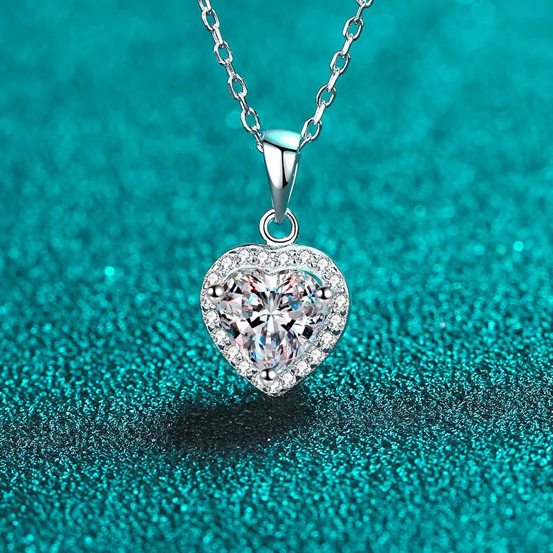 925 Sterling Silver Moissanite Zircon necklace
