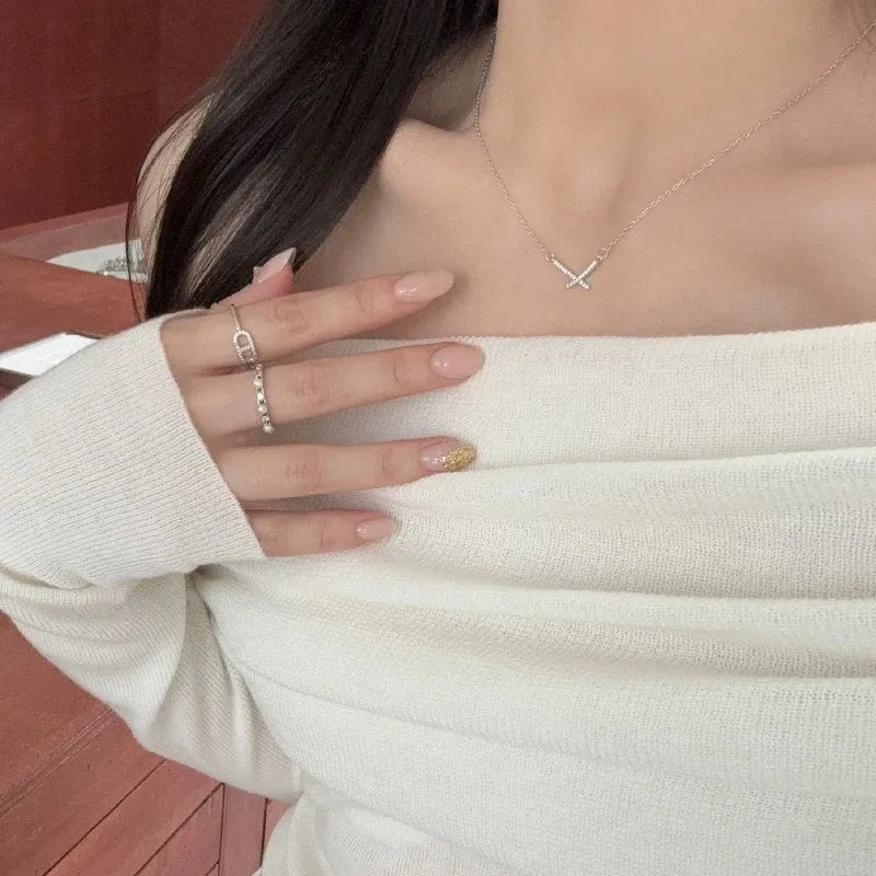 925 Sterling Silver Cross Pendant Necklace – Minimal Sparkle ✨💎