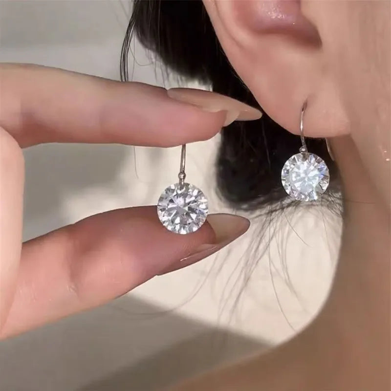 Sterling Silver Sparkle Drop Earrings ✨💎