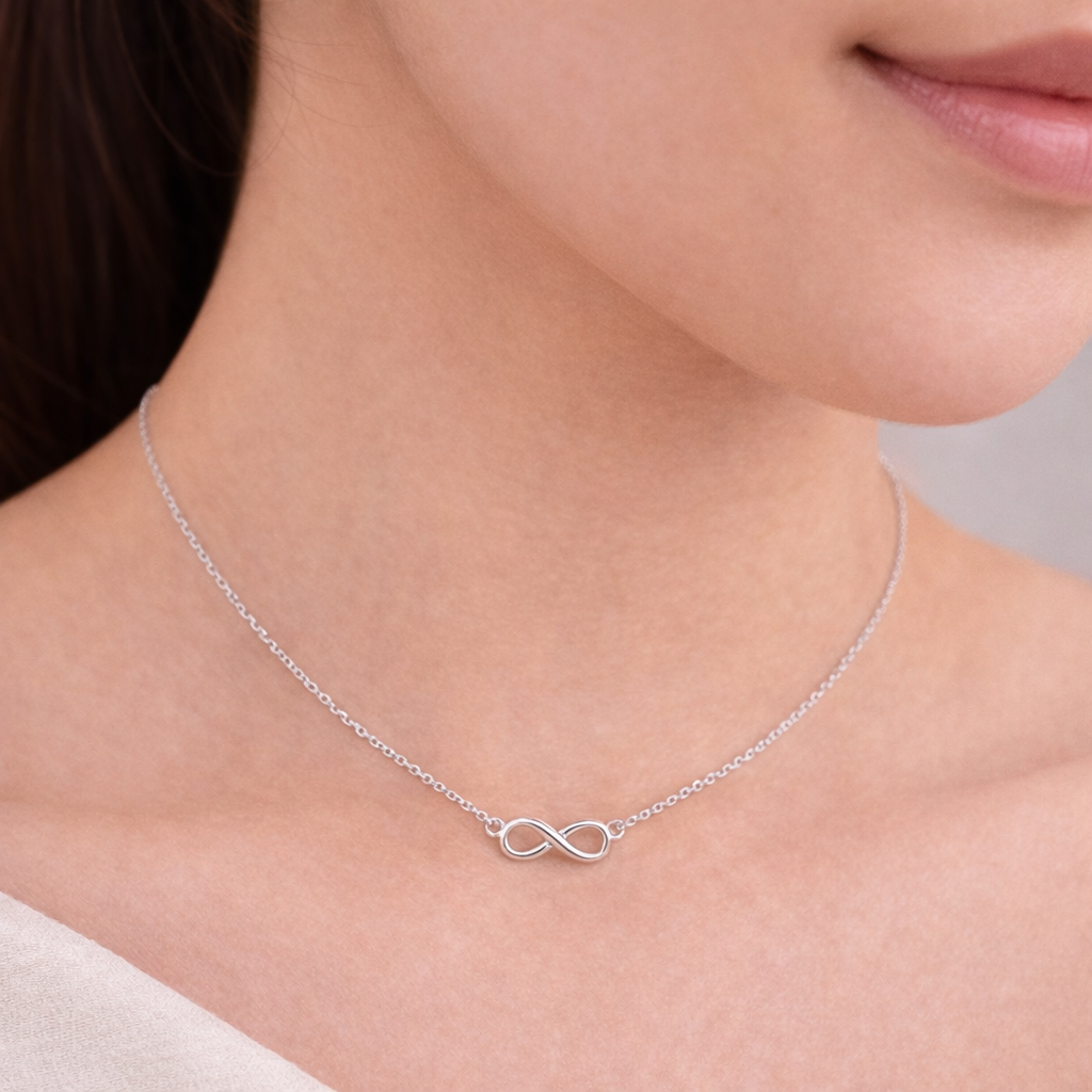 925 Sterling Silver infinity Pendant ✨