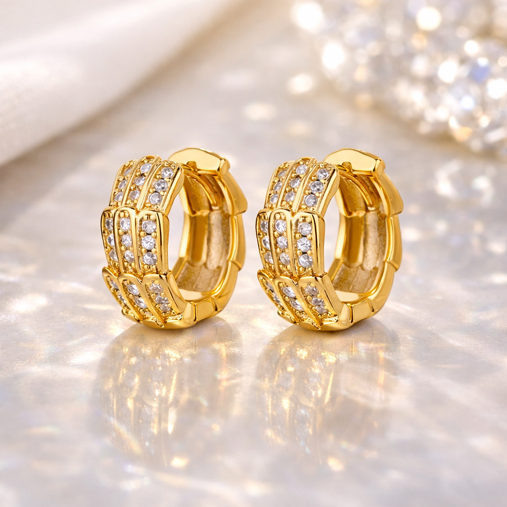 18K Gold Plated Stainless Steel Earrings ✨ B2F1