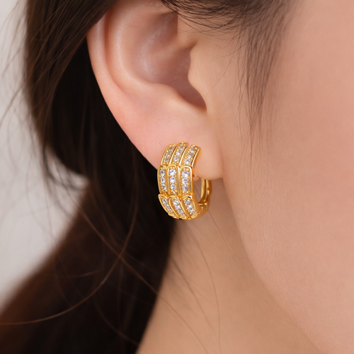 18K Gold Plated Stainless Steel Earrings ✨ B2F1