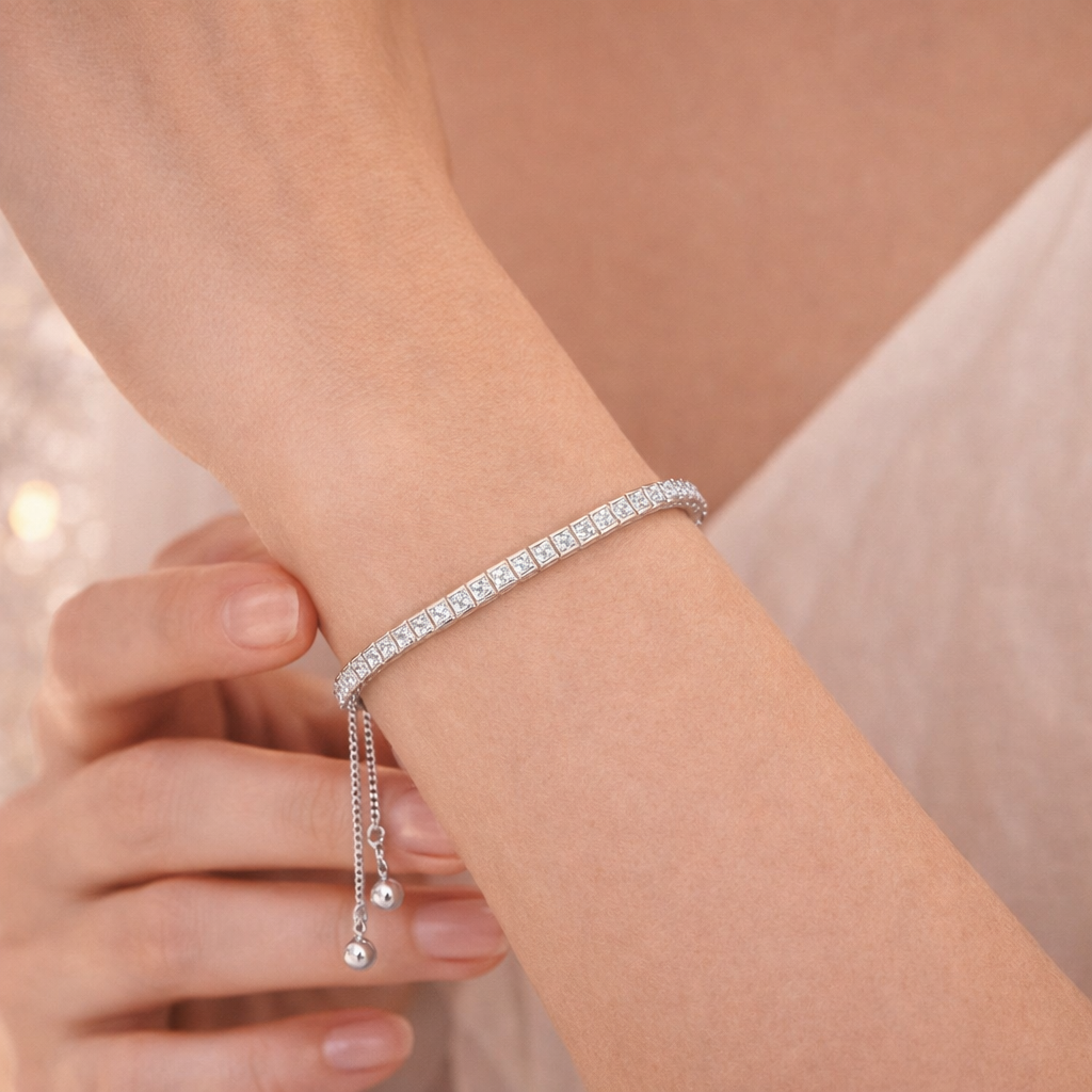 Adjustable Tennis Bracelet ✨