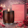 🌹 Velvet Rose Garden, Patchouli & Amber Scented Soy Candle (400g) By Urban Rituelle🌹🌿✨ - floral, warm