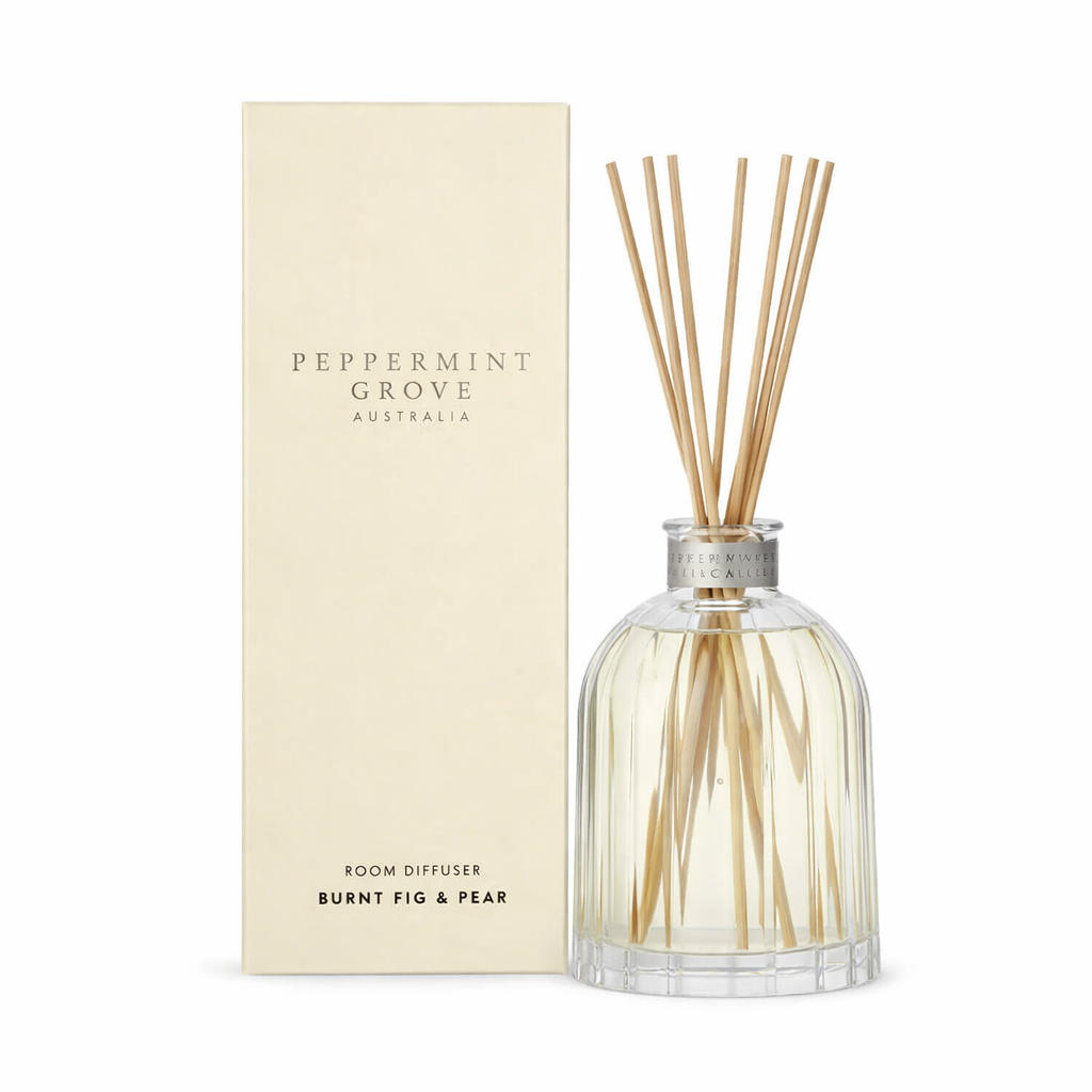 Burnt Fig & Pear Fragrance Diffuser 350ml Peppermint Grove 🍐🔥- Earthy, sweet, subtly spiced