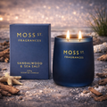 🌊Sandalwood & Sea Salt 320g Soy Candle Moss St. Fragrances 🪵🕯️- Coastal, clean, calming