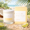 🥥 Coconut & Lime Candle 420g – Palm Beach 🍋☀️🕯️- Zesty, creamy