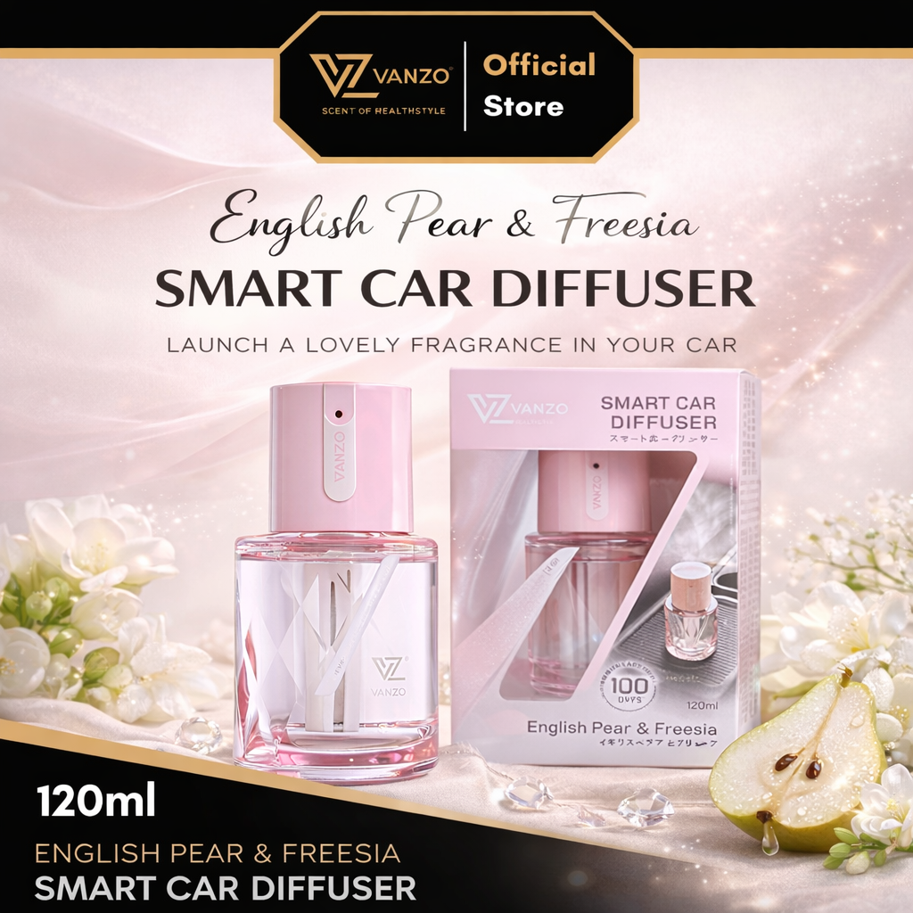 🍐 English Pear & Freesia (120ml) VANZO Smart Car Diffuser🌸🚗✨ - Light, elegant, fresh
