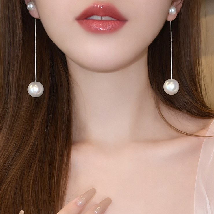 Elegant Pearl Drop Earrings 🤍✨B2F1