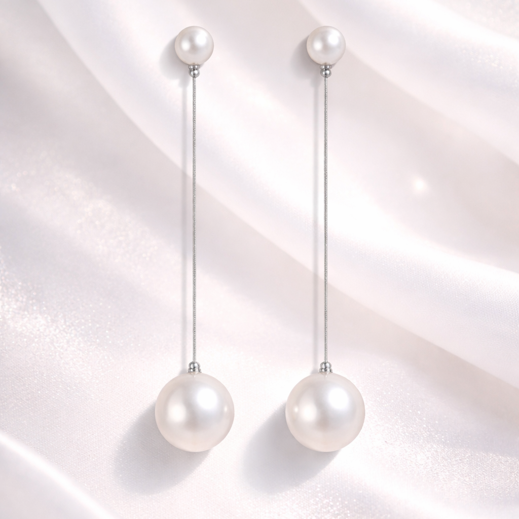Elegant Pearl Drop Earrings 🤍✨B2F1
