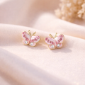 Pink Butterfly Stud Earrings 💖✨B2F1