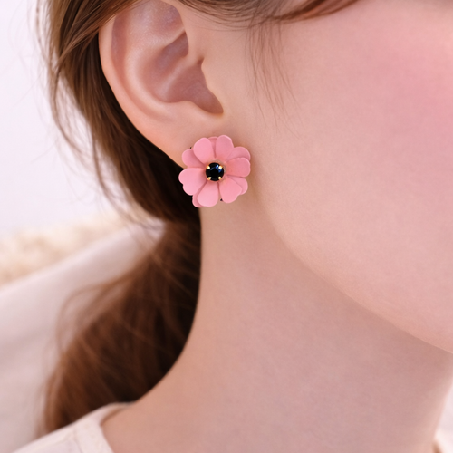 Blush Bloom Flower Stud Earrings 🌸✨B2F1