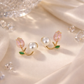 Blossom Pearl Tulip Earrings 🌷✨B2F1