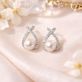 Elegant Pearl Teardrop Stud Earrings ✨B2F1