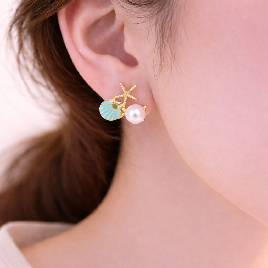 Ocean Star Stud Earrings 🌊⭐