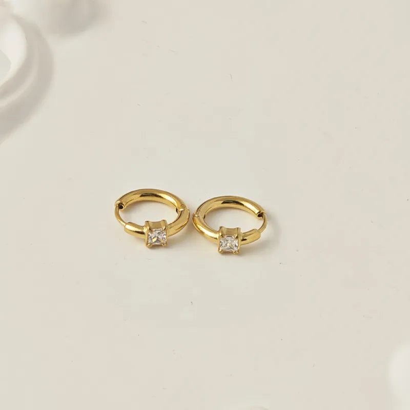 ✨ 18K Gold Plated Minimalist Huggie Earrings B2F1