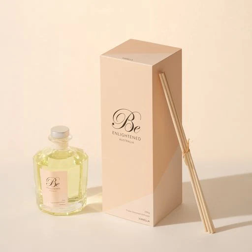 🍦 Vanilla Triple Scented Diffuser 280ml Be Enlightened ✨🕊️ - Smooth, sweet