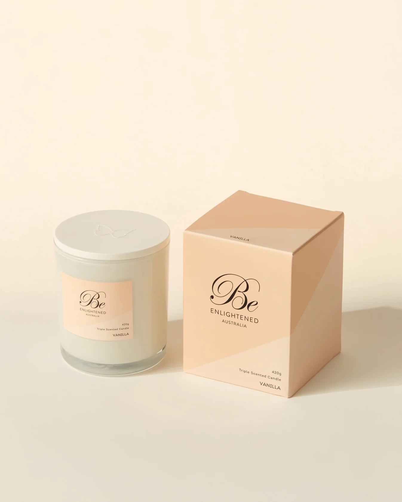🍦 Vanilla Triple Scented Candle Be Enlightened ✨🕯️💛 - Sweet, comforting