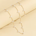 18K Gold Plated Stainless Steel Pearl Necklace