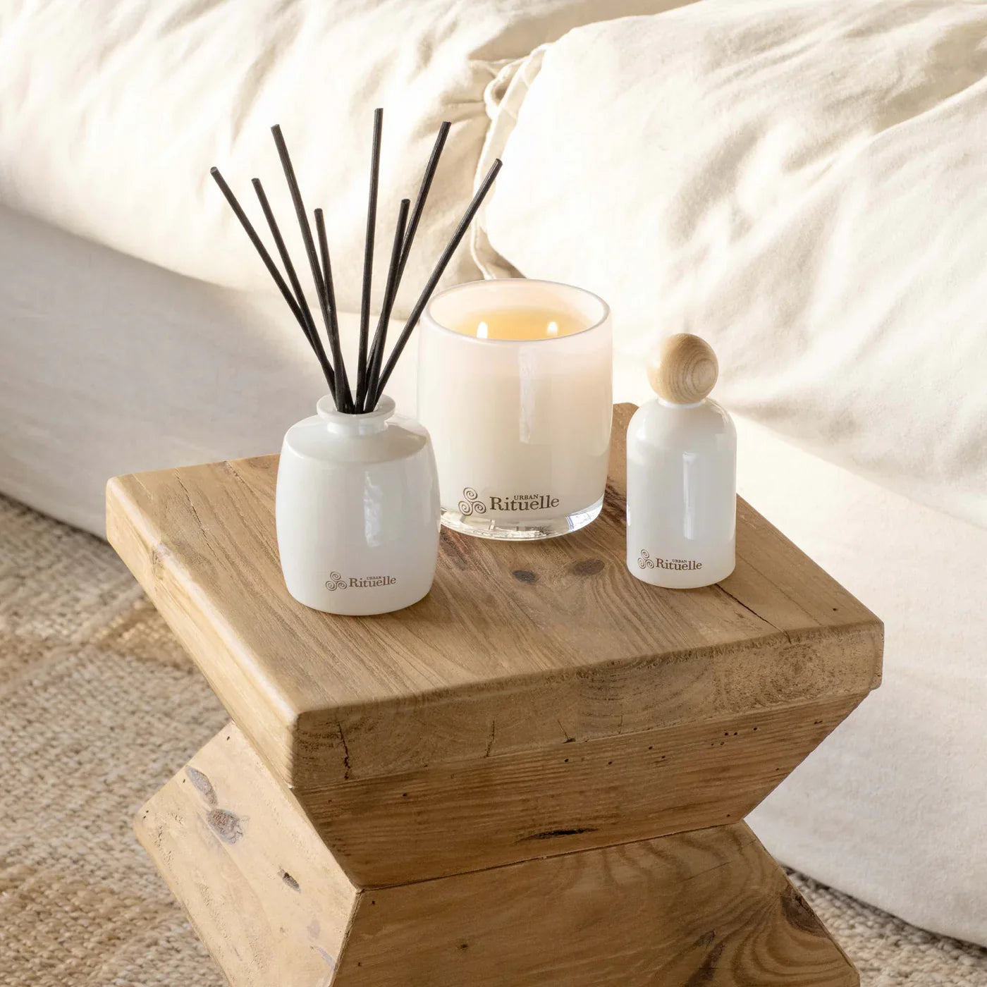 🌊 Crisp Sea Mist, Juniper & Amberwood Fragrance Diffuser Set (220ml) By Urban Rituelle 🌿🪵 - cool, grounding